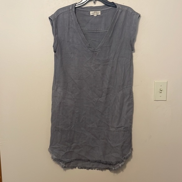 Anthropologie Hi-Lo Grey Dress Cloth & Stone Size XS - Picture 4 of 11